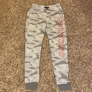 Abercrombie kids Boys Grey Camo Joggers Star Wars